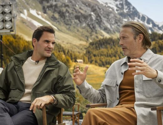 Roger Federer und Mads Mikkelsen feiern die Schweiz